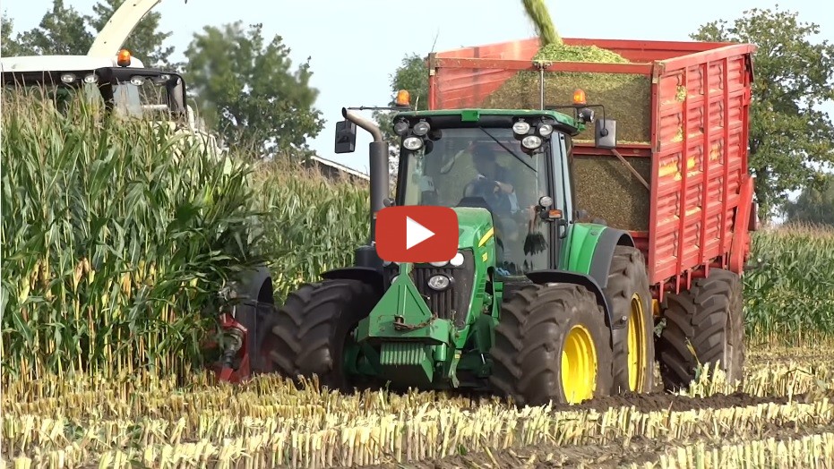 Mais Hakselen 2017 Modderen Op Een Nat Stuk In Renswoude Claas