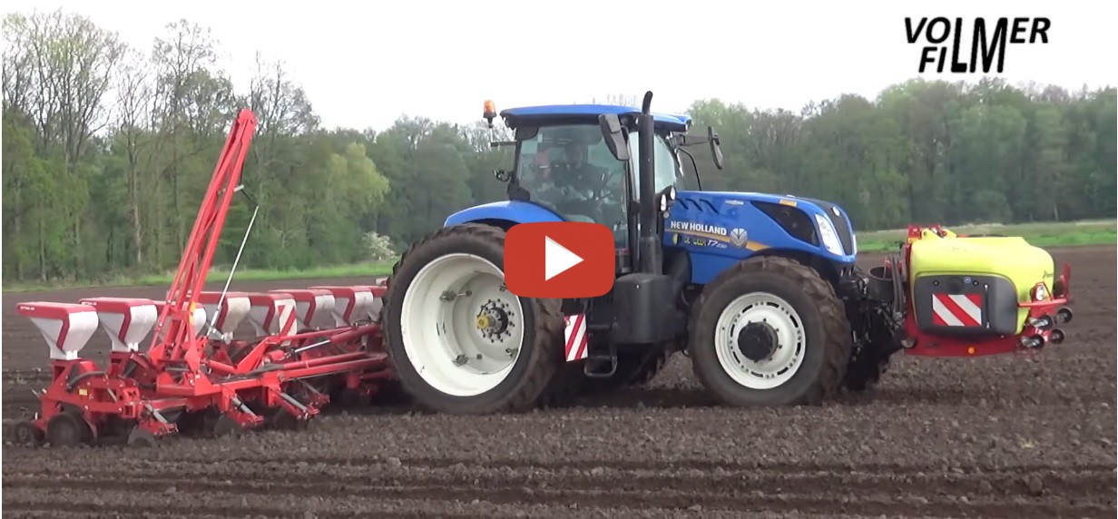 Volmerfilm Maiszaaien Met De New Holland T Trekker En