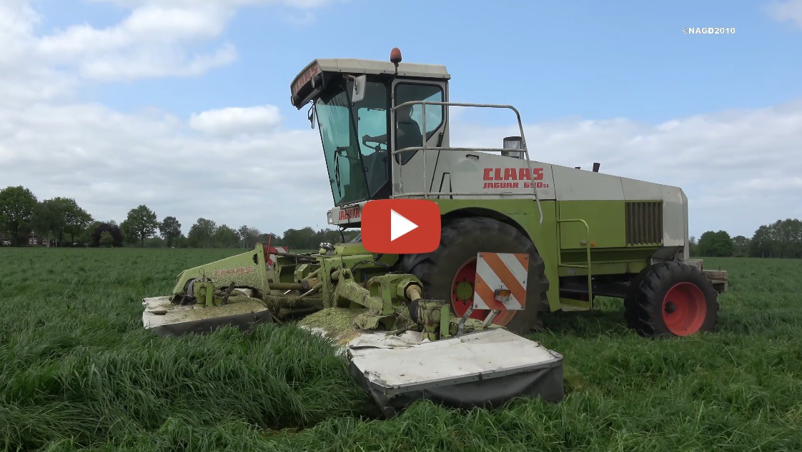 Nagd Mts Kroese Bezig Met Het Maaien Van De E Snede Gras Van