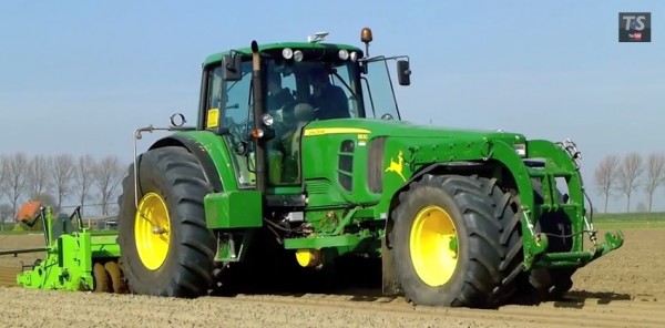 John Deere 6830 met GML neuswiel- Loonbedrijf SvZ ...