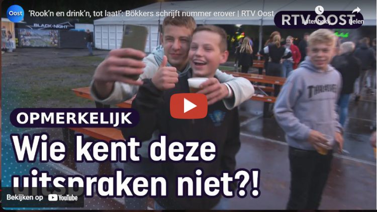 ‘Rook’n en drink’n, tot laat!’: Bökkers schrijft nummer erover - RTV